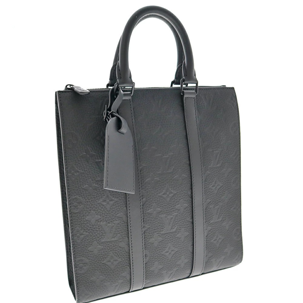 LOUIS VUITTON Sac Plat Cross Handbag Shoulder Bag Monogram Embossed Taurillon